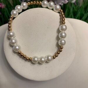 Gold and Blue Stone Bracelet